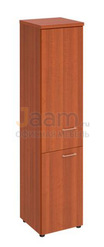 Кабинет руководителя Офисный шкаф узкий закрытый ПТ 792