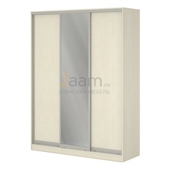 Мебель для персонала Офисный шкаф-купе с одной зеркальной и двумя ЛДСП дверями ПК-ШК-КМШ240Х180Д2/СЗ1