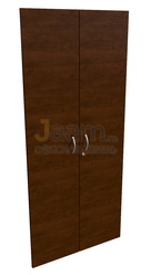 Мебель для персонала Двери деревянные высокие с замком, ручка скоба 11552