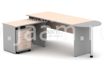 Мебель для персонала Стол с тумбой и приставкой