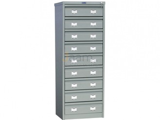 Металлическая картотека Картотека ПРАКТИК AFC-09 С